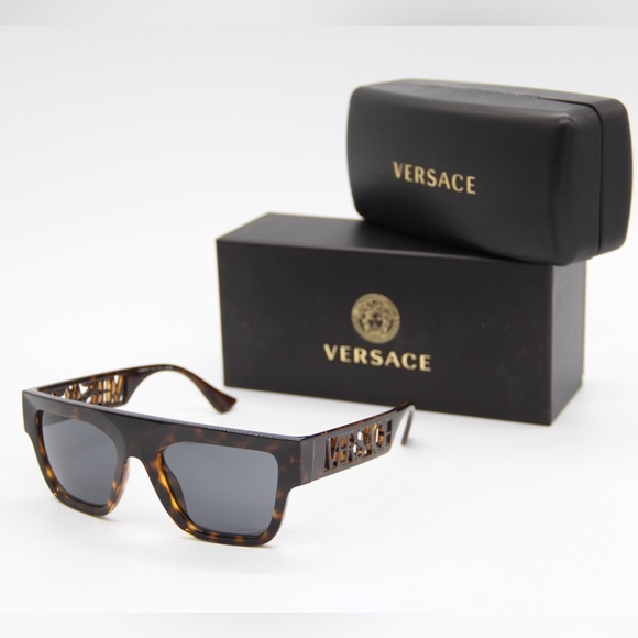 NEW VE4430U 108/87 UNISEX SUNGLASSES VERSACE MOD 4430-U HAVANA VERSACE VE4430 - Picture 3 of 11